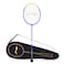 LiNing GForce Superlite 3600 CarbonFiber Strung Badminton Racquet with Free Full Cover BlueYellow