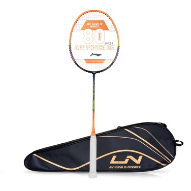 LiNing Air Force 80 G2 Carbon Fibre Badminton Racket with Free Full Cover