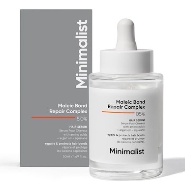 Minimalist Hair Serum for Strengthening  Repairing Damaged Hair  Patent Pending Formula  Maleic Bond Repair Complex 05  With Amino Acids Argan Oil  Squalane  For Women  Men  17 Fl Oz 50 ml