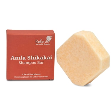 Rustic Art Amla Shikakai Organic Shampoo Bar  Methi Fenugreek Ginger Mango Butter  Detangles  Sulfate Paraben  Added Fragrance Free  Natural  Organic  For Women  Men  265 Oz