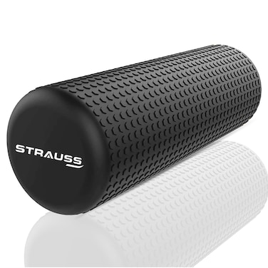 Strauss Yoga Foam Roller St1432 30Cm Black