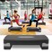 JAXPETY 27 Fitness Aerobic Step Adjust 4  6Exercise Stepper with Risers Home Gym Black  Gray