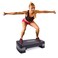 JAXPETY 27 Fitness Aerobic Step Adjust 4  6Exercise Stepper with Risers Home Gym Black  Gray