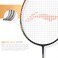 LiNing Air Force 78 G2 Carbon Fiber Strung Badminton Racket with Full Cover Blacksilver