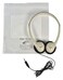 Califone CA2 Individual Stereo Headphones with Resealable Storage Bag Adjustable Beige