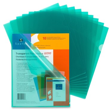Sparco Products Transparent File Holder