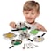 Casdon Pan Set  Toy Pan Set For Children Aged 3  ChromeEffect Pans And Utensils For Imaginative Play
