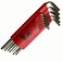 Bondhus 17195 Set of 15 Hex Lwrenches with BriteGuard Finish Extra Long Length sizes 12710mm