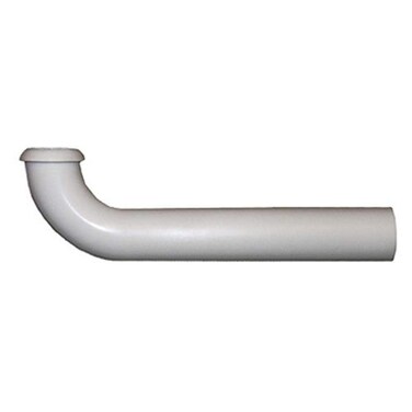 LASCO 034219 White Plastic Tubular 112Inch by 7Inch PTrap Wall Tube