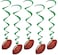 Beistle Football Whirls 5 Count