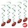 Beistle Football Whirls 5 Count