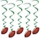 Beistle Football Whirls 5 Count
