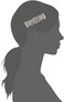 1928 Bridal Essentials Opulent Multi Crystal Clear Bar Barrette 1 Pcs