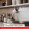 Better Houseware Coffee Mug Holder UnderShelf Mug Rack with 6 Hooks Cup Organizer for Kitchen Cabinets Set of 2 White