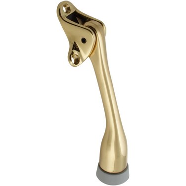 National Hardware N198085 V1938 Kickdown Door Stop in Solid Brass