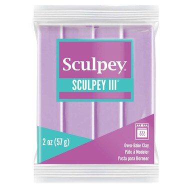 Sculpey III Polymer OvenBake Clay Spring Lilac Non Toxic 2 oz bar