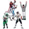 Pkgd Football Figures Party Accessory 1 count 4Pkg
