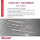 Starrett Carbide Pocket Scriber with Hexagon Shape Head  278 72mm Point Length 38 95mm Handle Diameter Knurled and NickelPlated Handle  70BX