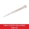 Starrett Carbide Pocket Scriber with Hexagon Shape Head  278 72mm Point Length 38 95mm Handle Diameter Knurled and NickelPlated Handle  70BX