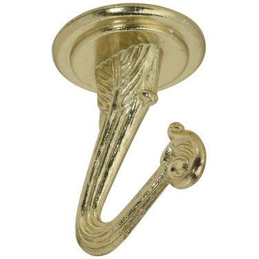 National Hardware N274837 V2671 Swag Hooks in Brass 2 pack