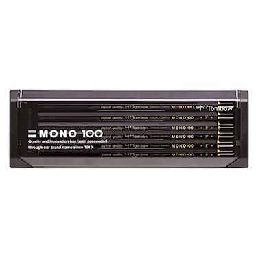 Tombow MONO100F Premium Pencil F MONO 100 High Density Structure with Ultra Fine Particles Drafting Drawing Dozen