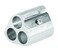 Alvin 9833 Magnesium TripleHole General Purpose Sharpeners with Replaceable Blades