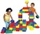 Edushape Flexi Soft Baby Blocks for Toddlers 13 26 Pieces Giant Size  Easy Storage in PVC Bag  EduBlocks Soft Blocks Foam Blocks  Stacking Blocks Building Blocks for Daycares and Preschool