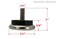 Shepherd Hardware 9451 114Inch Threaded Stem Furniture Glides 14Inch Stem Diameter Metal Base with Rubber Cushion 4 count Pack of 1Silver