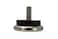 Shepherd Hardware 9451 114Inch Threaded Stem Furniture Glides 14Inch Stem Diameter Metal Base with Rubber Cushion 4 count Pack of 1Silver