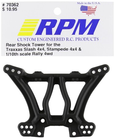 RPM 70362 Rear Shock Tower SlashStampede 4x4 Black