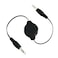 SCOSCHE IU35RCR Replay 35mm Retractable Auxiliary Audio Cable 3foot in Black