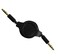 SCOSCHE IU35RCR Replay 35mm Retractable Auxiliary Audio Cable 3foot in Black