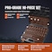 VEVOR 38 Drive Impact Socket Set SAE 1434 and Metric 619mm 90 Piece Socket Set 6 Point CrMo Alloy Steel for Auto Repair Includes Extension Bars Universal Joint Adapter Lock Storage Case