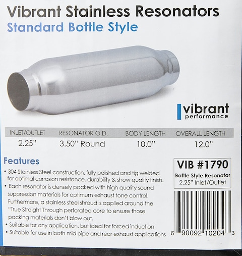 Bottle Style Resonator 2 .25