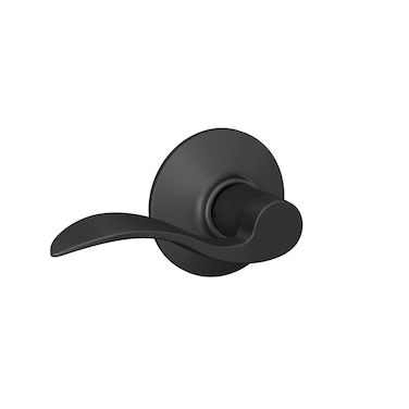 Schlage F10 ACC 622 Accent Door Lever Hall  Closet Passage Lock Matte Black