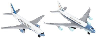 Air Force One 2 Plane set Air Force One and Air Force Two Blue and White