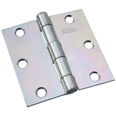 National Hardware N139832 504BC Removable Pin Broad Hinge in Zinc plated3 Inch