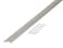 MD Building Products 66092 138 In X 36 In Polished Aluminum Carpet Trim wScrew Nails