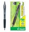 Pilot Precise BeGreen Refillable  Retractable Gel Roller Pens Fine Point 07 mm Black Pack of 12