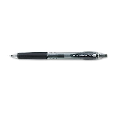 Pilot Precise BeGreen Refillable  Retractable Gel Roller Pens Fine Point 07 mm Black Pack of 12
