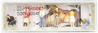 Preiser 10549 Working People Street Artists  Onlookers Package6 HO Model Figure