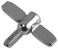 Gibraltar SC0008 6Mm Wing Screw 2PackSilver