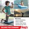 AIREX Home Gym Physical Therapy Workout Yoga Exercise Foam Non Slip Balance Pad with Waterproof and Tear Proof Design for Strength Training Blue