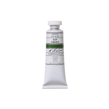 M Graham 12Ounce Tube Gouache Paint Sap Green