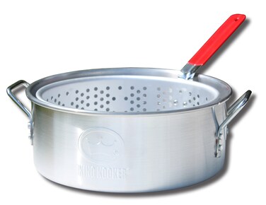 King Kooker KK2 9Quart Aluminum Fry Pan with Basket