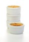 Prepworks by Progressive Porcelain Stacking RamekinsSet of 6 for Baking Crme Brulee Dishes Souffle Flan Pan Sauce Custard Pudding Cups Dipping Bowls