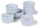 Prepworks by Progressive Porcelain Stacking RamekinsSet of 6 for Baking Crme Brulee Dishes Souffle Flan Pan Sauce Custard Pudding Cups Dipping Bowls