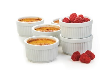 Prepworks by Progressive Porcelain Stacking RamekinsSet of 6 for Baking Crme Brulee Dishes Souffle Flan Pan Sauce Custard Pudding Cups Dipping Bowls