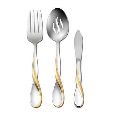 Oneida Golden Aquarius 3Piece Serving Set
