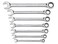 GEARWRENCH 7 Pc 12 Pt Ratcheting Combination Wrench Set Metric  9417